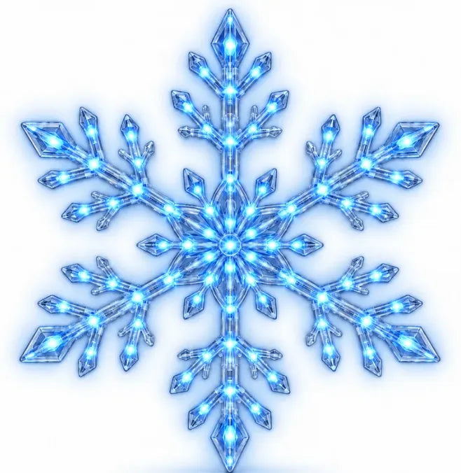 FrostGlow™ 3D Schneeflocken-Wandlichter | Magischer Weihnachtsglanz & stilvolle Winterdeko