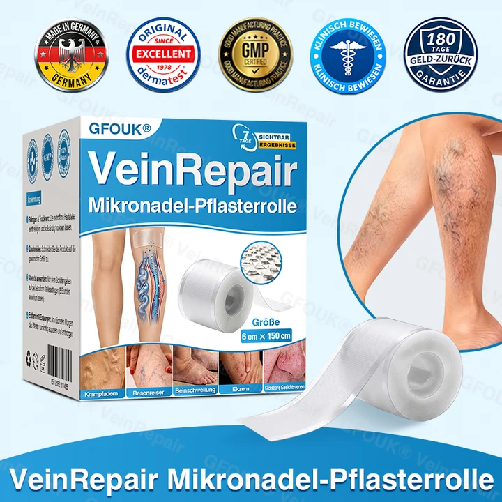 🇩🇪🥇🏆GFOUK® VeinRepair Mikronadel-Pflasterrolle⚡Sofortige Linderung, langfristige Ergebnisse
