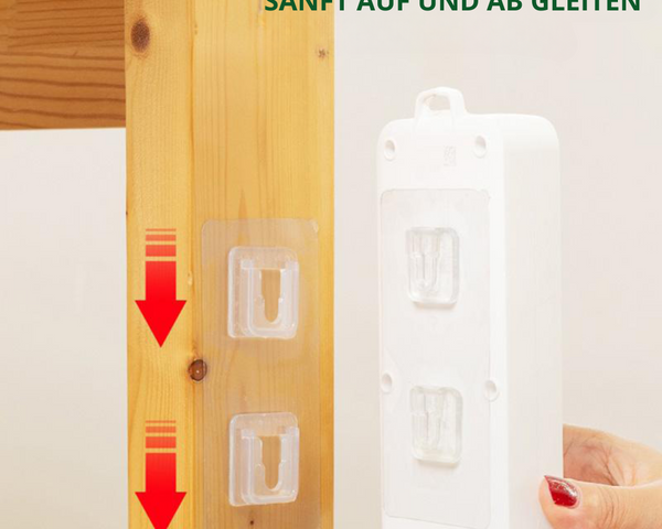 50% RABATT | Doppelseitig klebende Wandhaken (5/10/20 Sets)