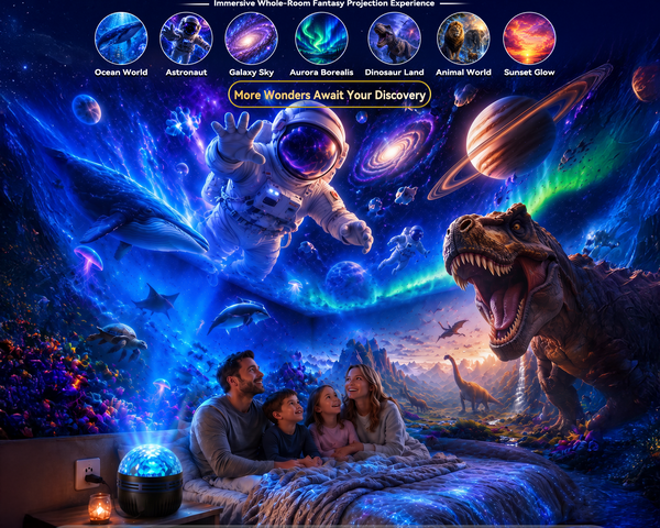 CosmoSphere™ 360° Galaxie-Projektor | Faszinierende Lichteffekte für dein Zuhause