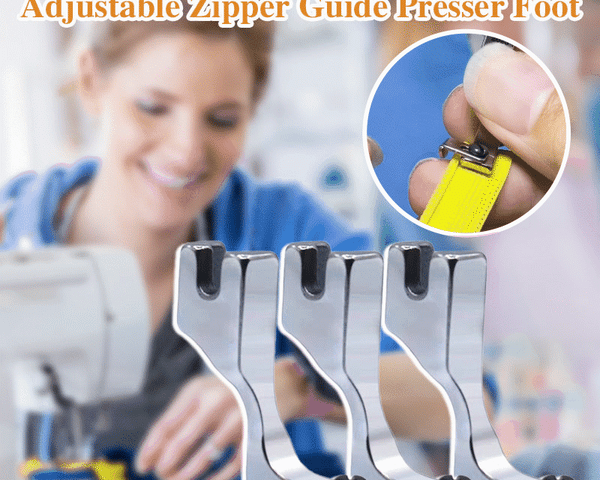 ZipMaster Pro  - Verstellbarer Reißverschlussfuß Nähmaschine | 1+1 GRATIS