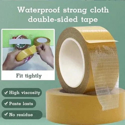 Super Sticky™ | Extra starkes transparentes doppelseitiges Gewebeklebeband