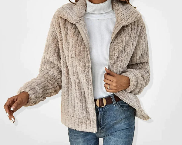 Bodenga™️ | Plüsch-Strickjacke