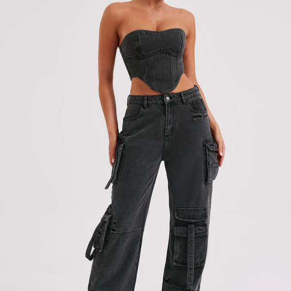 Aria Denim Set