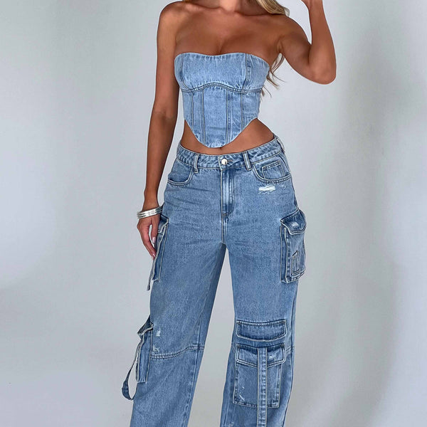 Aria Denim Set