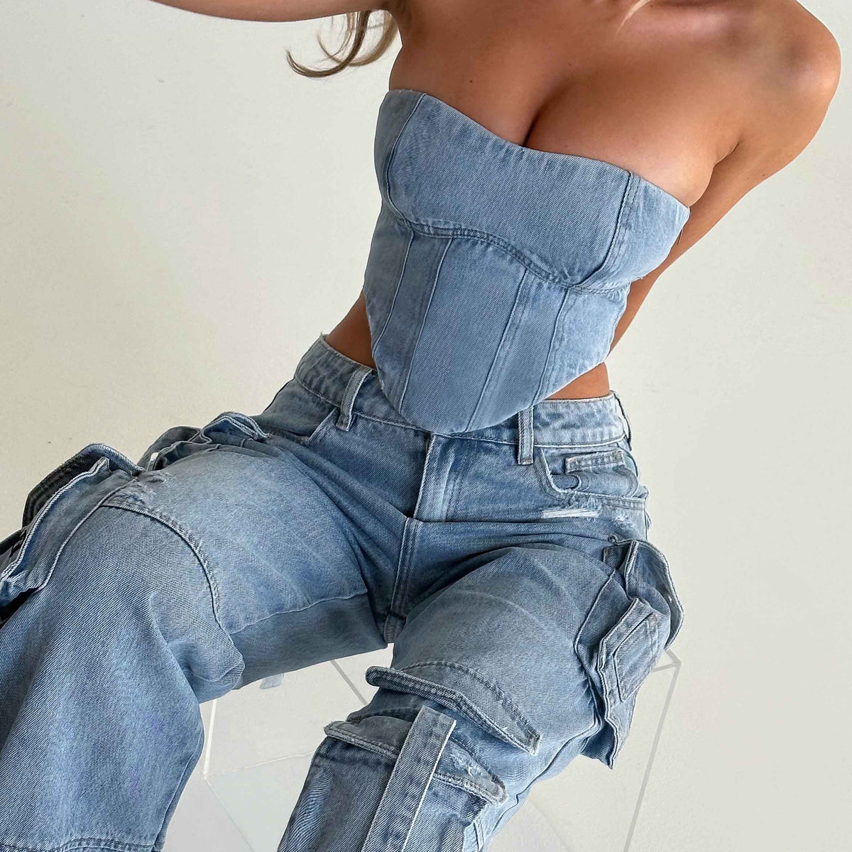 Aria Denim Set
