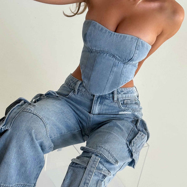 Aria Denim Set