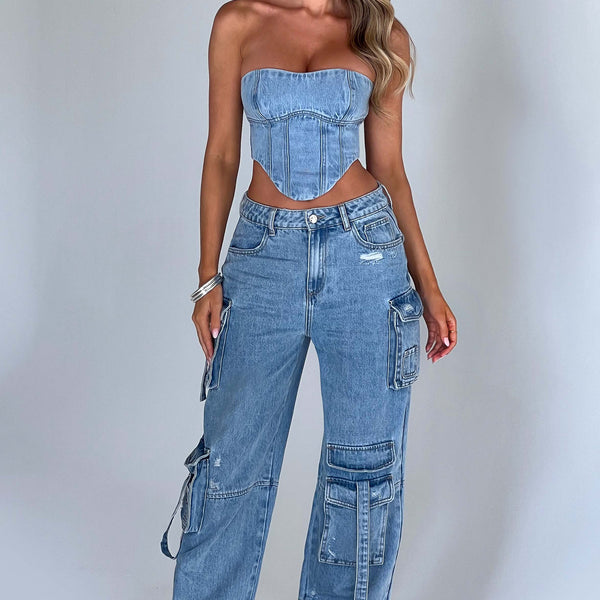 Aria Denim Set