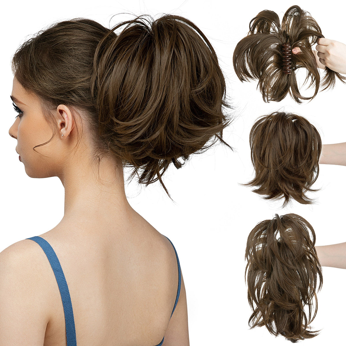 Grande™ Synthetische Haarverlängerungen Pferdeschwanz Krallenclip