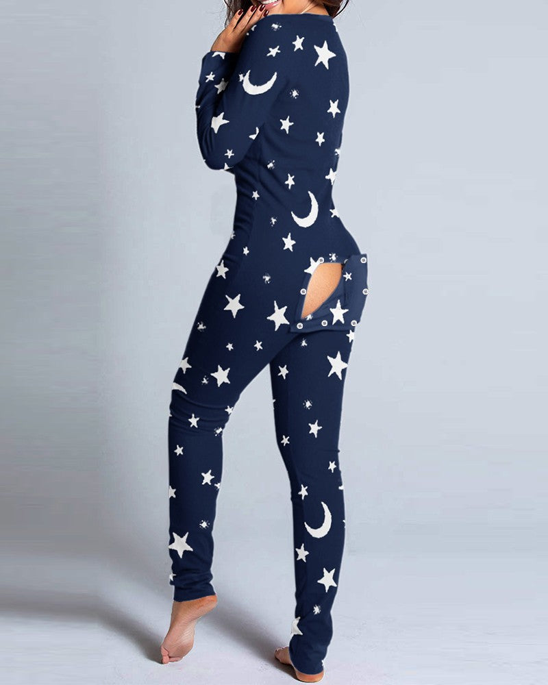 WinterGlow™ – Festlicher Jumpsuit mit Knopfleiste für Frauen