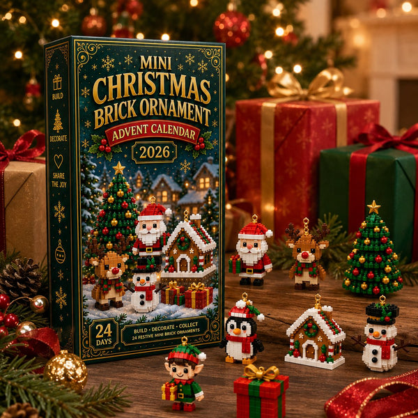 Brickora™ Mini-Adventskalender | 24 Weihnachts-Bausets zum Bauen & Dekorieren