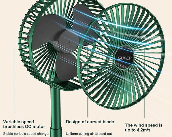 EasyBreeze™ - Teleskopischer, wiederaufladbarer Faltventilator [Letzter Tag Rabatt]