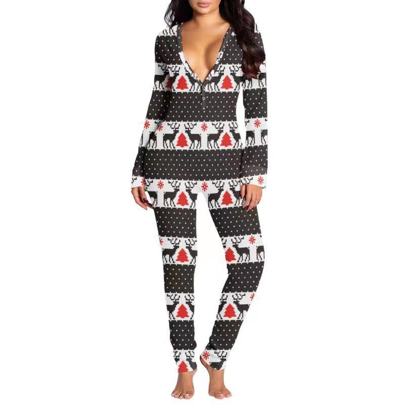 WinterGlow™ – Festlicher Jumpsuit mit Knopfleiste für Frauen