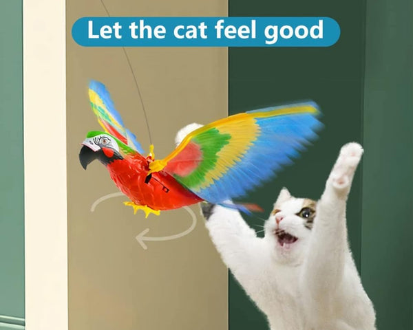 FlutterPaw™ – Der flatternde Vogel, der Katzen zum Spielen bringt!
