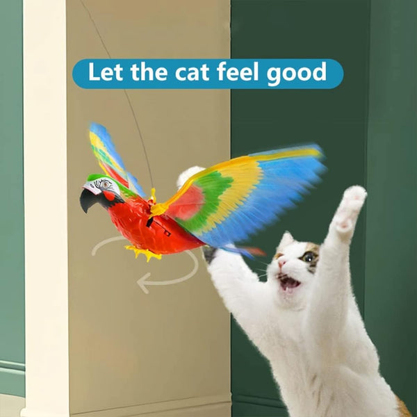 FlutterPaw™ – Der flatternde Vogel, der Katzen zum Spielen bringt!