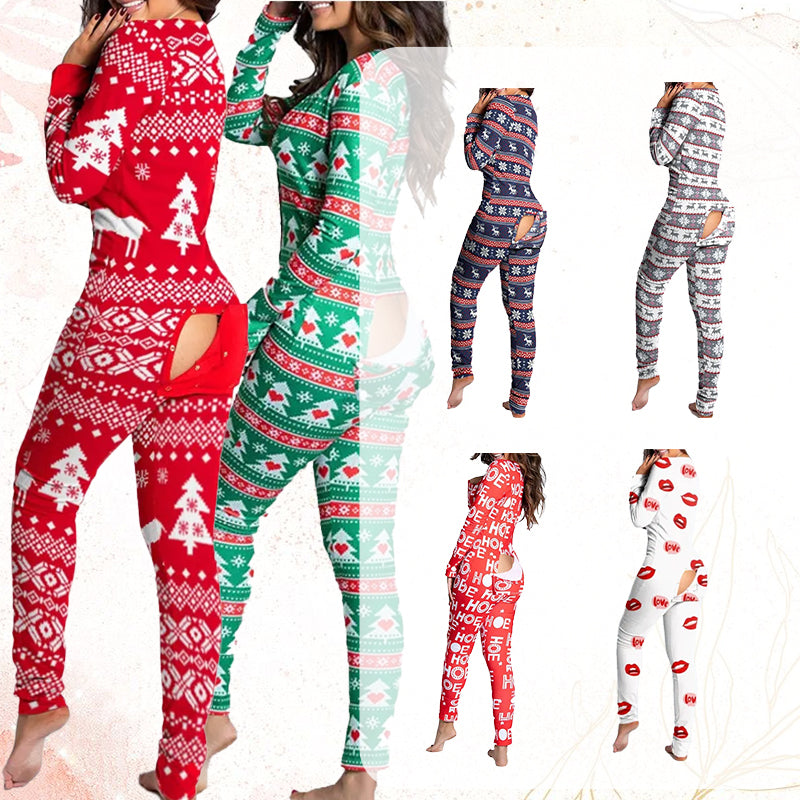 WinterGlow™ – Festlicher Jumpsuit mit Knopfleiste für Frauen
