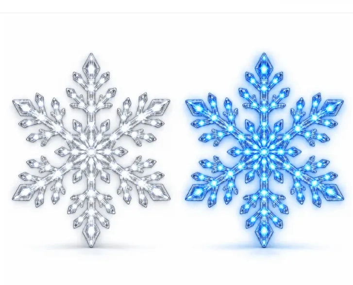 FrostGlow™ 3D Schneeflocken-Wandlichter | Magischer Weihnachtsglanz & stilvolle Winterdeko