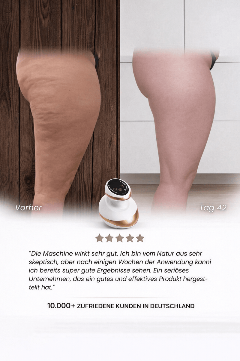 50% Rabatt | Vacumify Cellulite-Stop™ | Glattere & straffere Haut in nur 14 Tagen – von Zuhause aus!