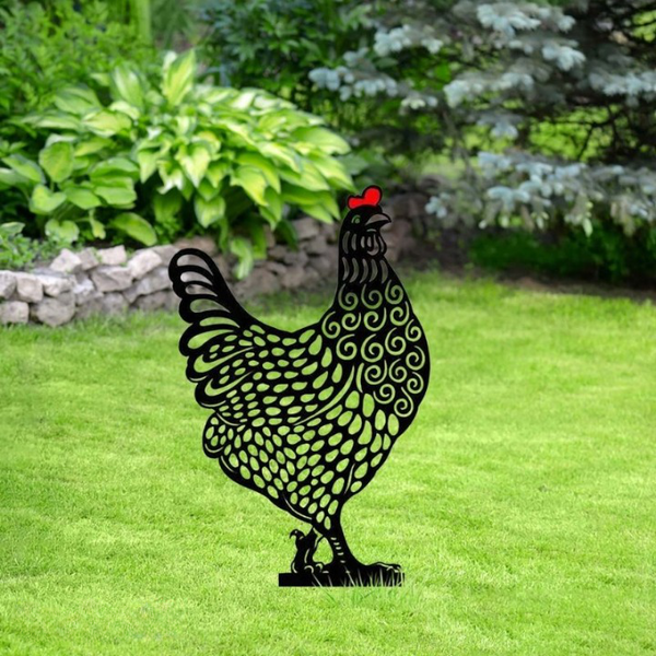 50% RABATT | HappyChicken - Hühner-Gartendekoration - Satz von 5 [Letzter Tag Rabatt]