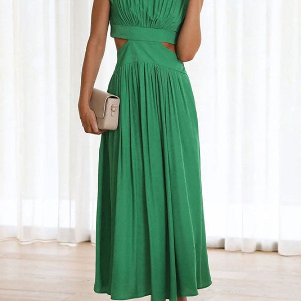 [50% Rabatt] Lorna™ Rollkragen Taille Ausgeschnitten Sommer Midi-Kleid