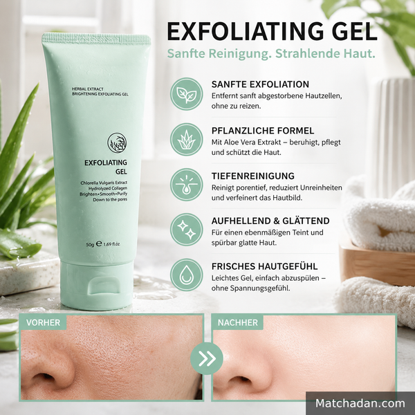 PureGlow™ Kräuter-Peeling Gel – Für Glatte, Strahlende & Reine Haut