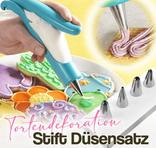 50% RABATT | CakeArt™ – Tortendekorationsstift und Spitzen-Set [Letzter Tag Rabatt]
