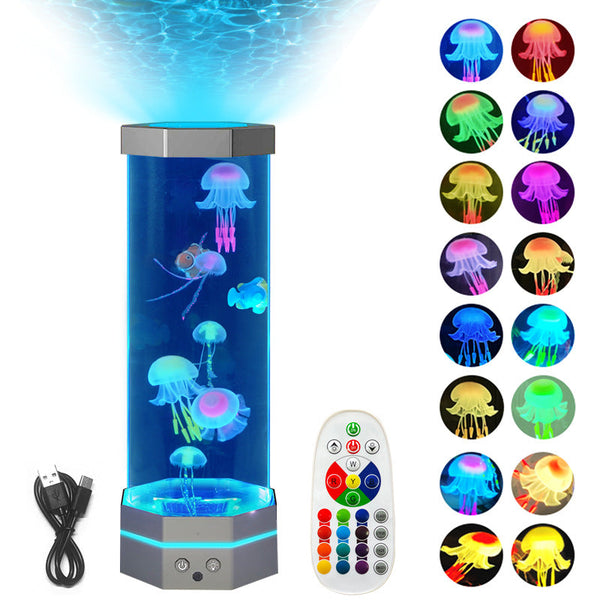 AquaJelly™ Quallen-Lavalampe | Magisches Unterwasserlicht mit Fernbedienung
