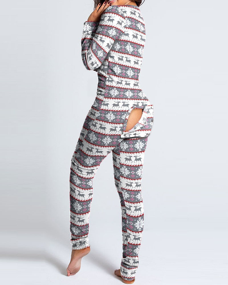 WinterGlow™ – Festlicher Jumpsuit mit Knopfleiste für Frauen