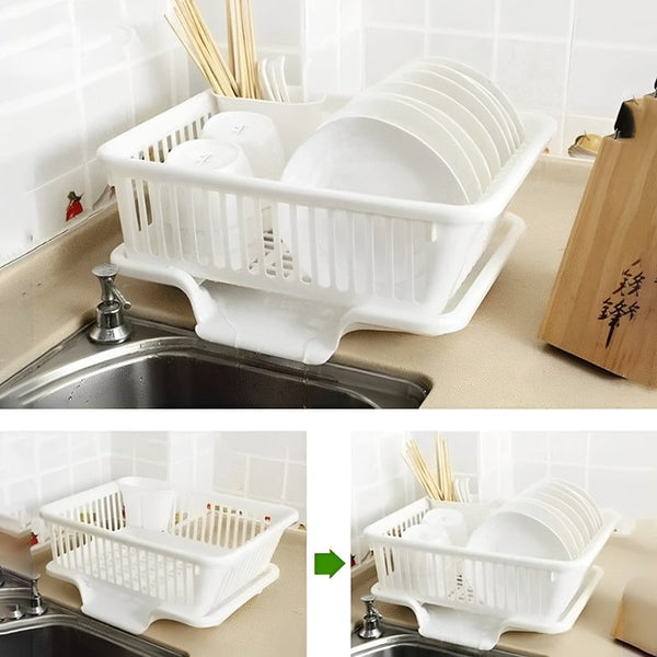 DishRack - Doppellagiges Geschirr-Trockengestell für die Küche [Letzter Tag Rabatt]