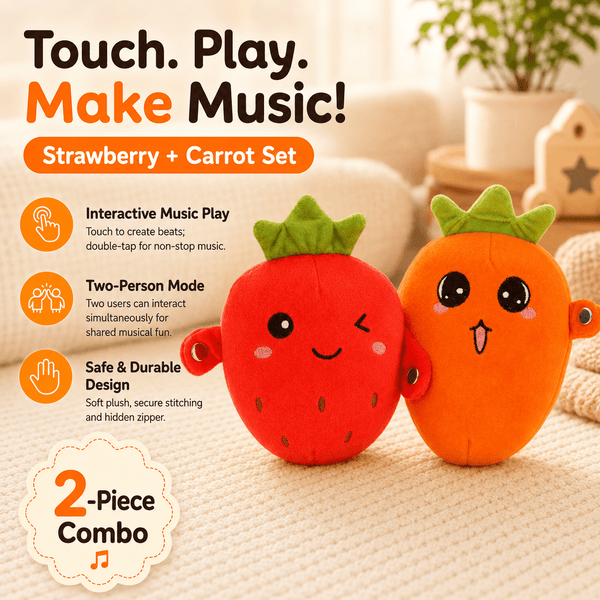 MeloJoy™ Interaktives Musik-Plüschtier | Berührungsgesteuerter Spielspaß für Kinder