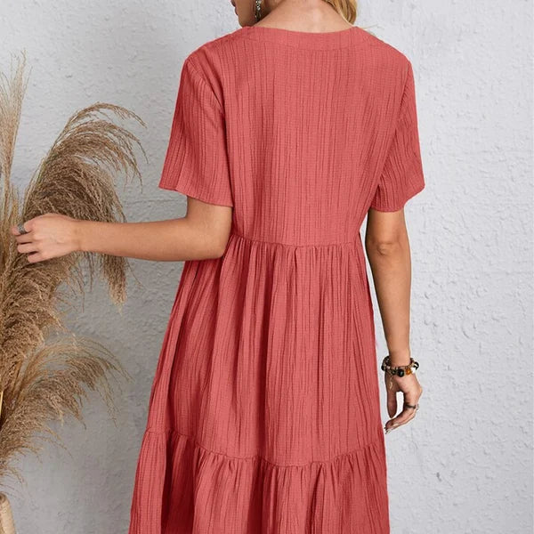 Lumie™ | Elegantes Retro Kleid mit V-Ausschnitt