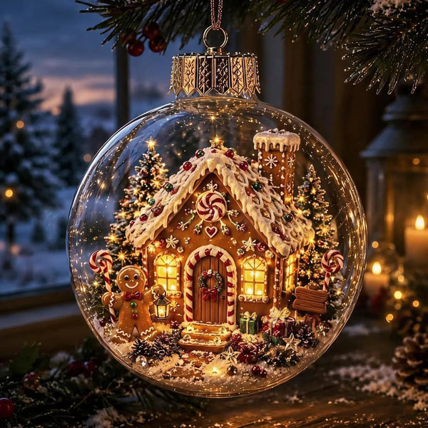 DioraLuma™ Leuchtender Weihnachts-Diorama-Anhänger – Warmer Glanz & zauberhafte Mini-Winterwelt