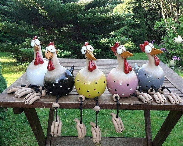 GardenCluck – Lustige Hühnerdekoration für Haus & Garten