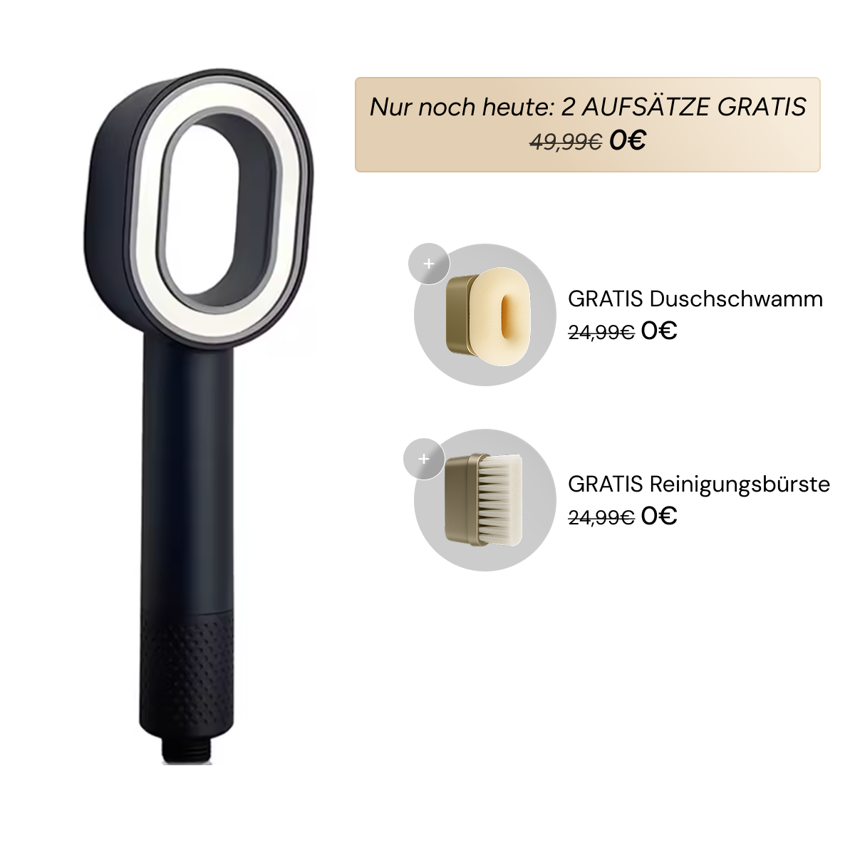 50% Rabatt | Pure 3in1 Beauty Filterduschkopf™ | Weiches Wasser, gesündere Haut & schöneres Haar – ab sofort!
