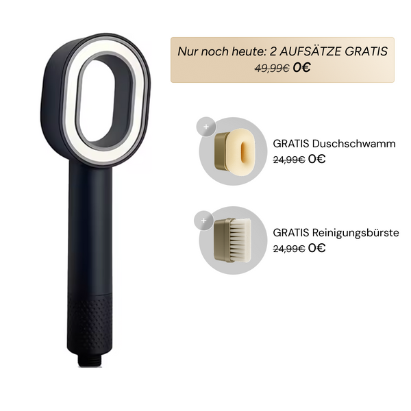 50% Rabatt | Pure 3in1 Beauty Filterduschkopf™ | Weiches Wasser, gesündere Haut & schöneres Haar – ab sofort!