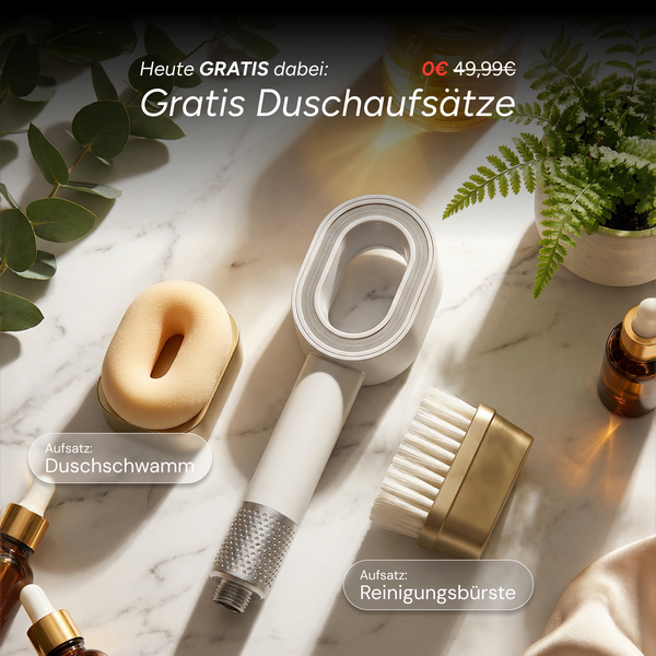 50% Rabatt | Pure 3in1 Beauty Filterduschkopf™ | Weiches Wasser, gesündere Haut & schöneres Haar – ab sofort!