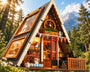 CabinLuma™ DIY Miniatur-Holzhütte – Gemütliche Waldszene bauen & mit warmem LED-Licht zum Leuchten bringen