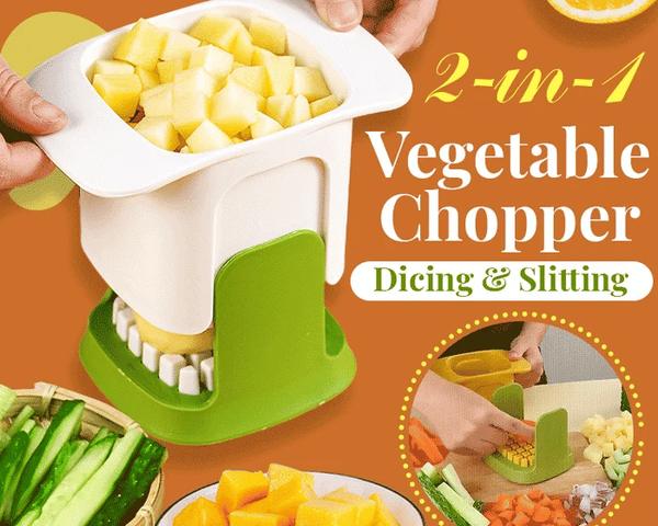SharpDuo - 2-in-1 Gemüseschneider Würfeln & Schneiden [Letzter Tag Rabatt]