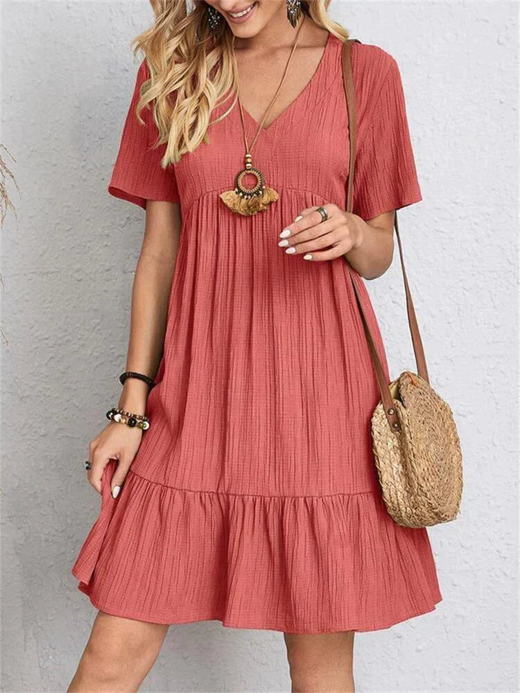 Lumie™ | Elegantes Retro Kleid mit V-Ausschnitt