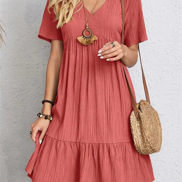 Lumie™ | Elegantes Retro Kleid mit V-Ausschnitt