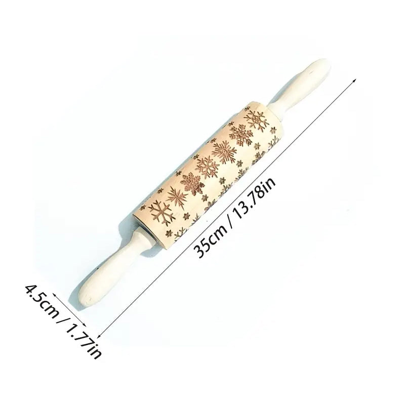 EasyCarve™ - Weihnachtliche Rolling Pins aus Holz [Letzter Tag Rabatt]
