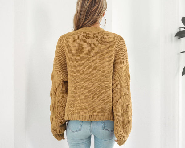 Ana™ Strickjacke mit Puffärmeln