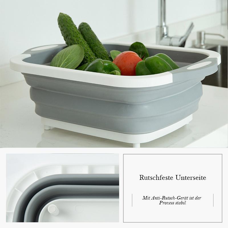 50% RABATT | SliceBasket™ - Multifunktionelle Schneidebretter und klappbarer Abtropfkorb