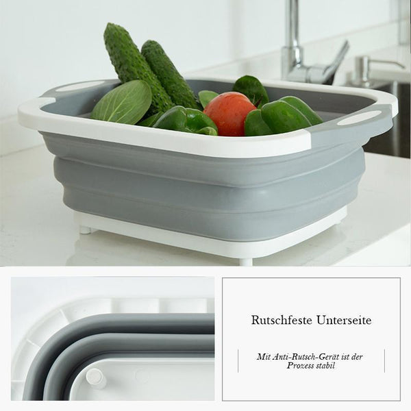 50% RABATT | SliceBasket™ - Multifunktionelle Schneidebretter und klappbarer Abtropfkorb