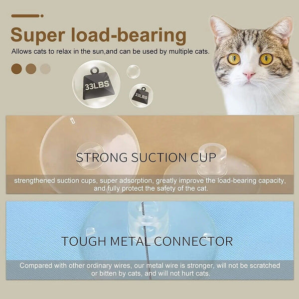CatsHeaven - Faltbare Hängematte für Katzen [Letzter Tag Rabatt]
