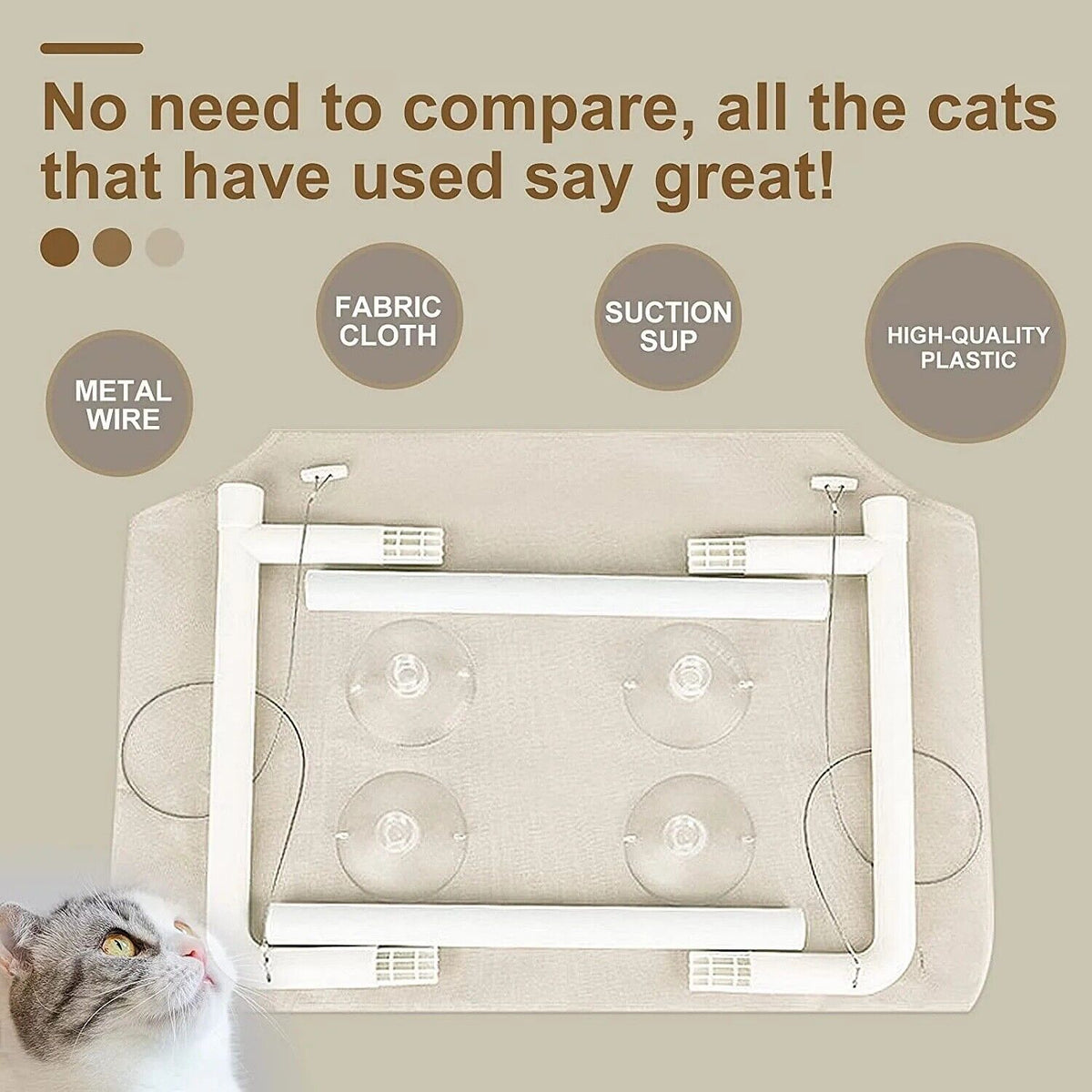 CatsHeaven - Faltbare Hängematte für Katzen [Letzter Tag Rabatt]
