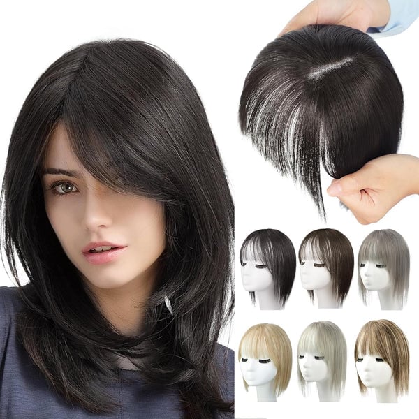 HairEleganz | Natürlicher Haar-Topper mit Vollem Pony