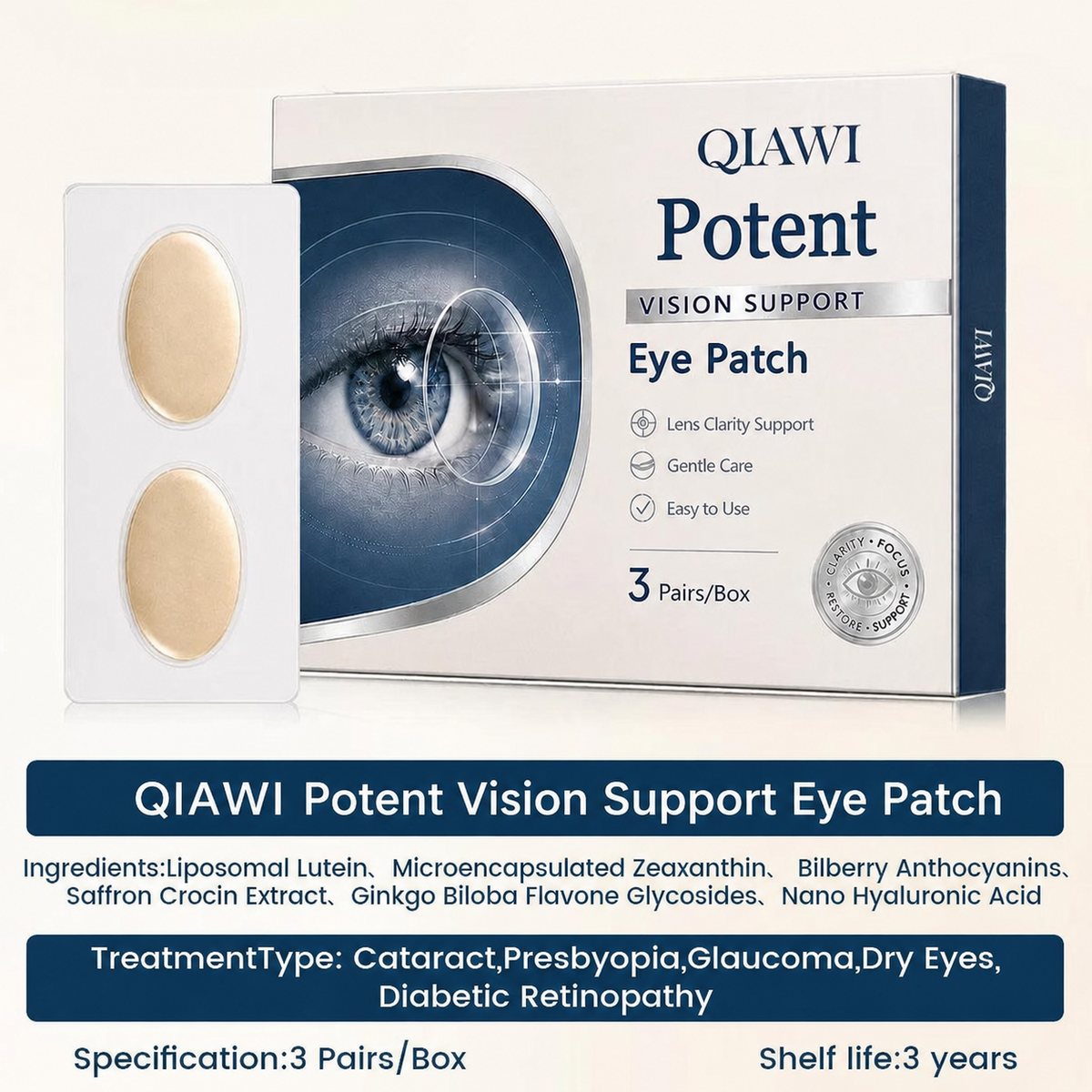 VisionLuma™ Potentes Augenpflaster – Für klare Sicht & entspannte, müde Augen