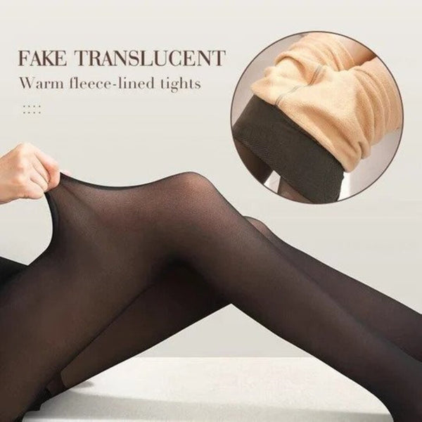 1+1 GRATIS | FleecePanty - Warme Superstretch Plüschstrumpfhose [Letzter Tag Rabatt]