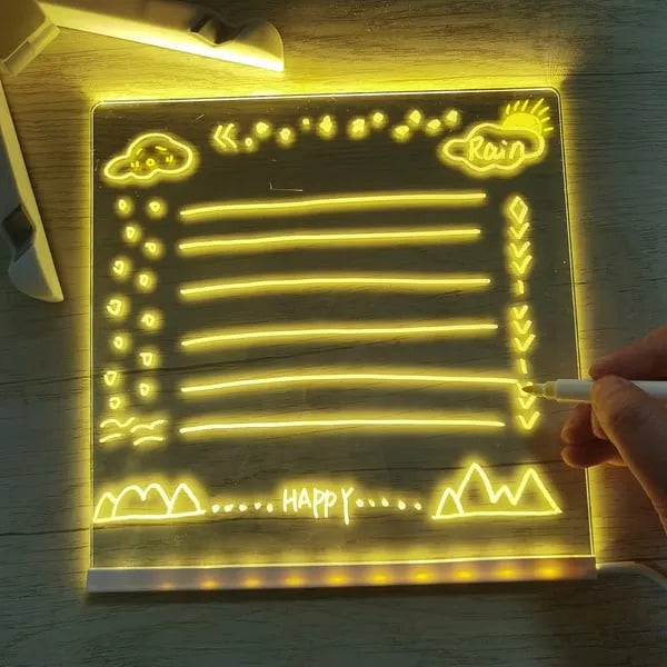 LightBoard™ – LED-Notiztafel mit Farbenstiften | Kreative Ideen beleuchten